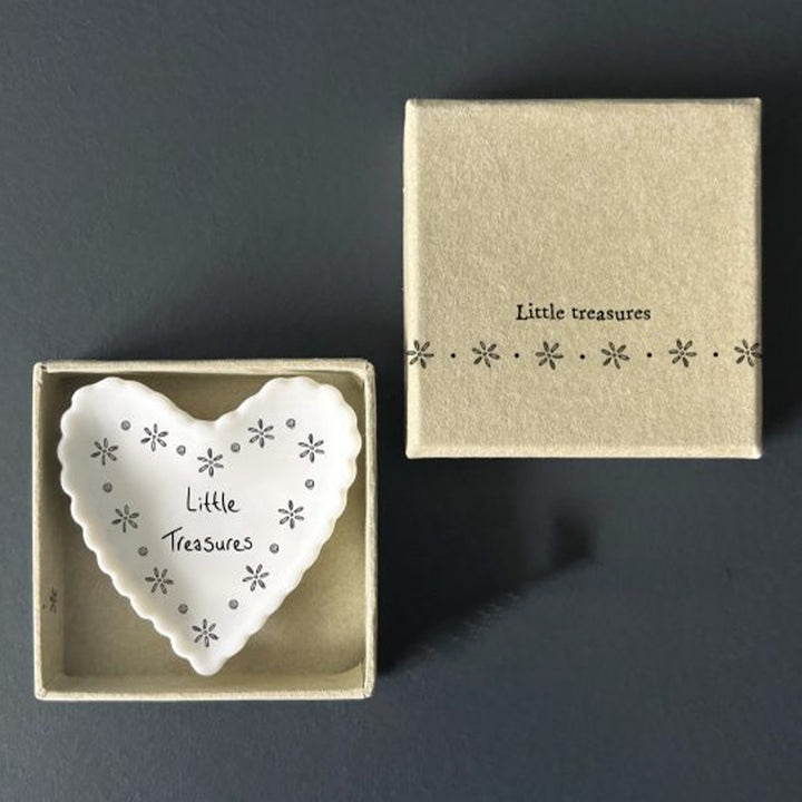 Little Treasures | Little Scalloped Heart Dish |  Little Gift | Cracker Filler