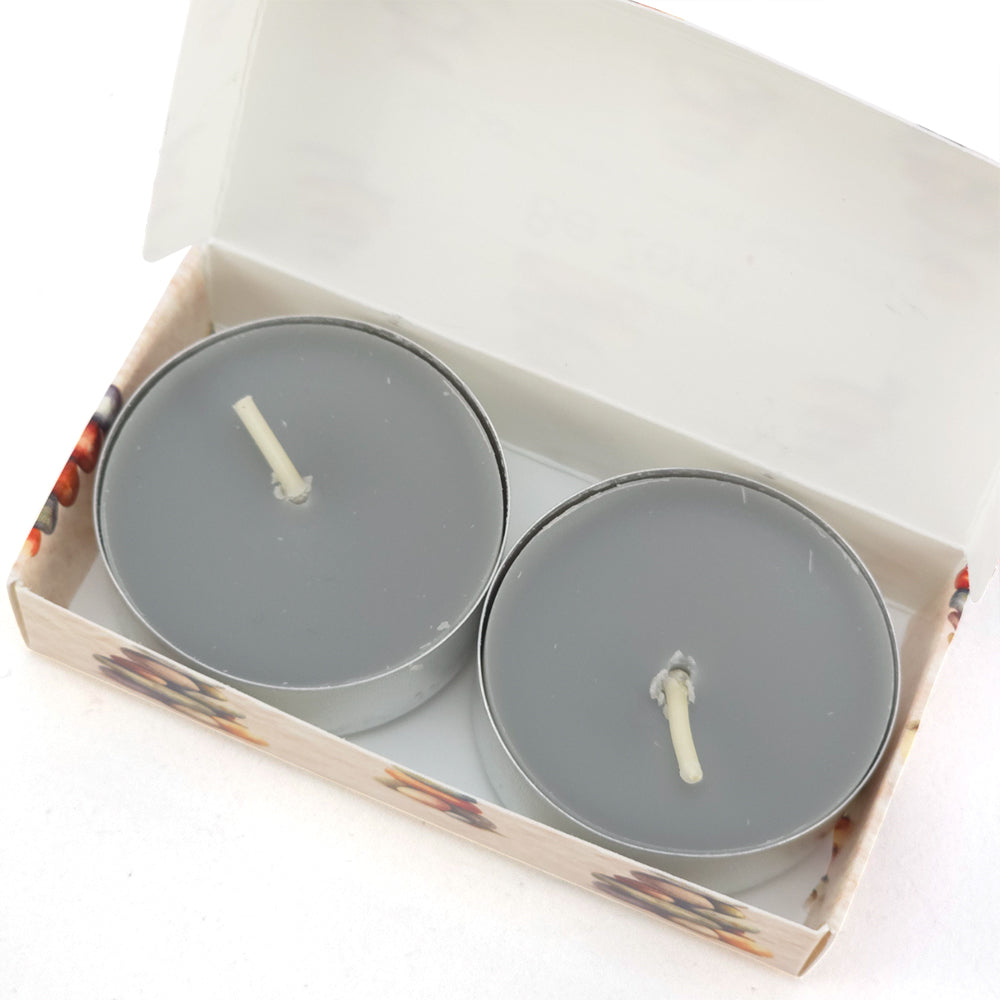 Salt Cave Tealight Candles | Stacking Zen Pebbles | Mini Gift | Cracker Filler