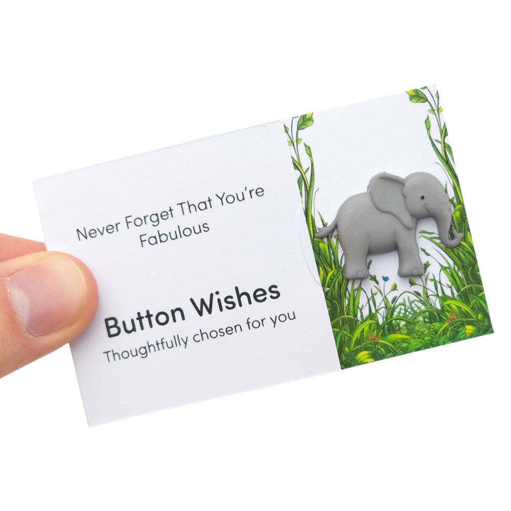 Never Forget That You’re Fabulous | Button Wishes Sew On Token | Cracker Filler