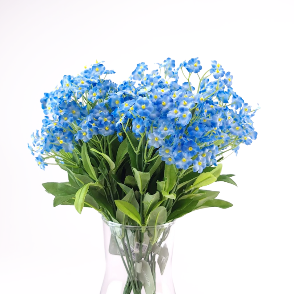 30cm Artificial Blue Forget-Me-Not Sprays for Faux Floristry Crafts