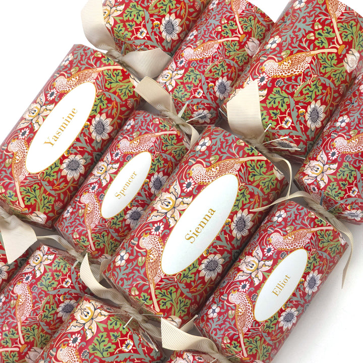 Personalised Cracker Making Craft Kit | Strawberry Thief | Minimum 4