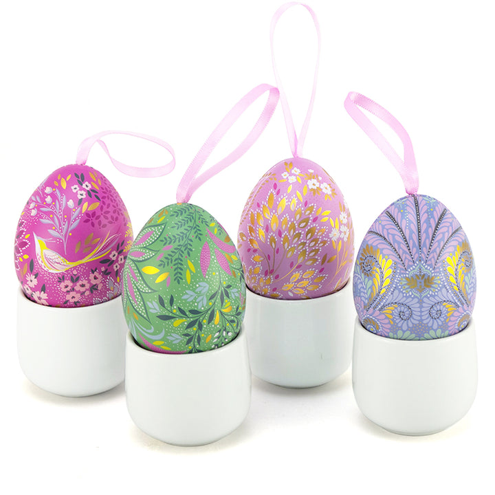Sara Miller | Two Part Hanging Easter Egg | Fillable Tin | 7cm