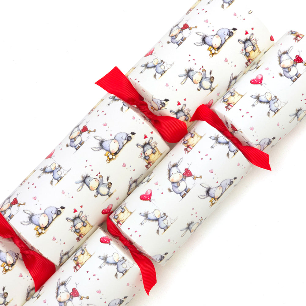 Cute Donkey Love | Single Valentines Day Cracker | Empty and Ready to Fill