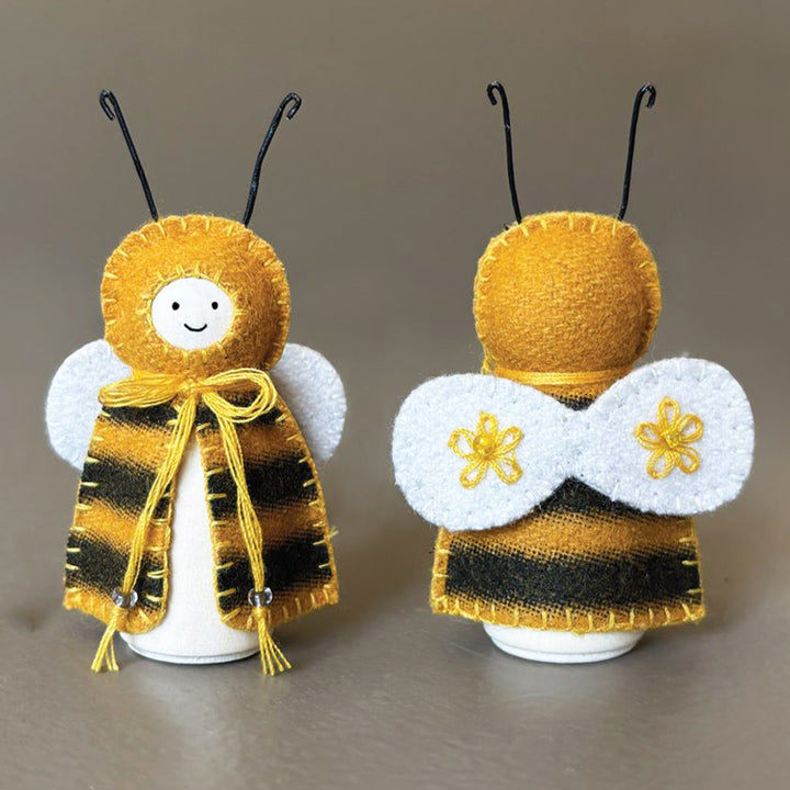 Bumble Bee | Wood & Felt Freestanding Ornament | Little Gift | Cracker Filler