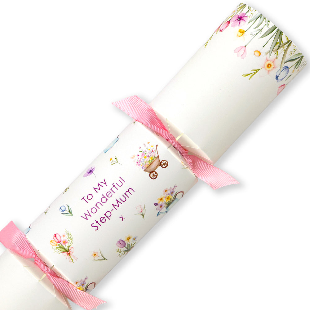 To My Wonderful Step-Mum | Mother's Day Cracker Kit | Spring Flowers | Single