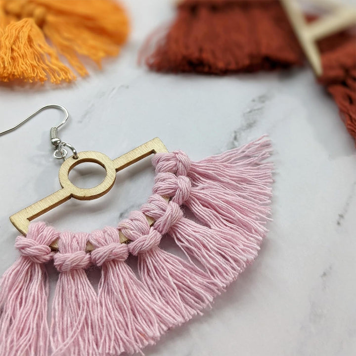 Make Your Own Macrame Earrings & Necklaces | Complete Boxed Craft Kit