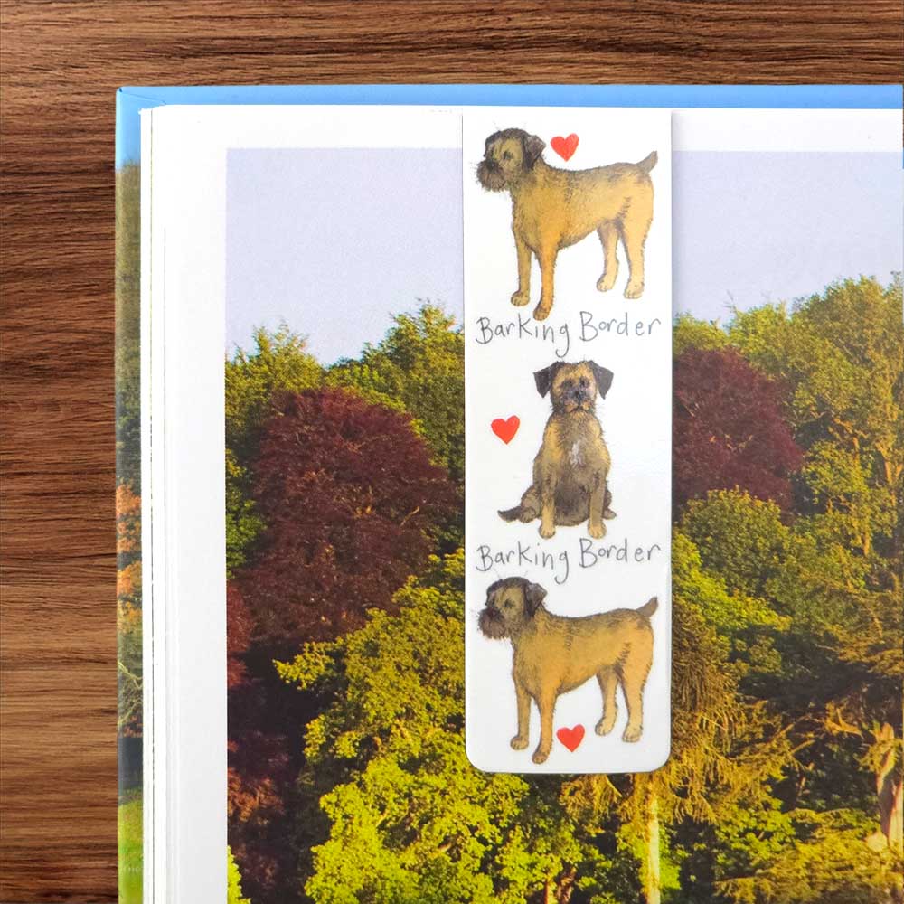 Border Terriers | Double Sided Magnetic Bookmark | Mini Gift | Cracker Filler