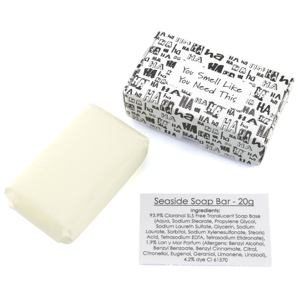 You Smell Like You Need This | Seaside | 20g Travel Soap Bar | Cracker Filler