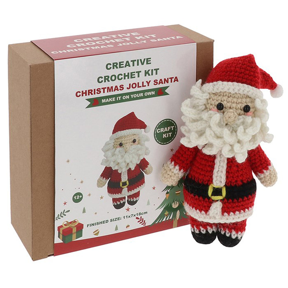 Jolly Father Christmas | Complete Crochet Craft Kit for Adults