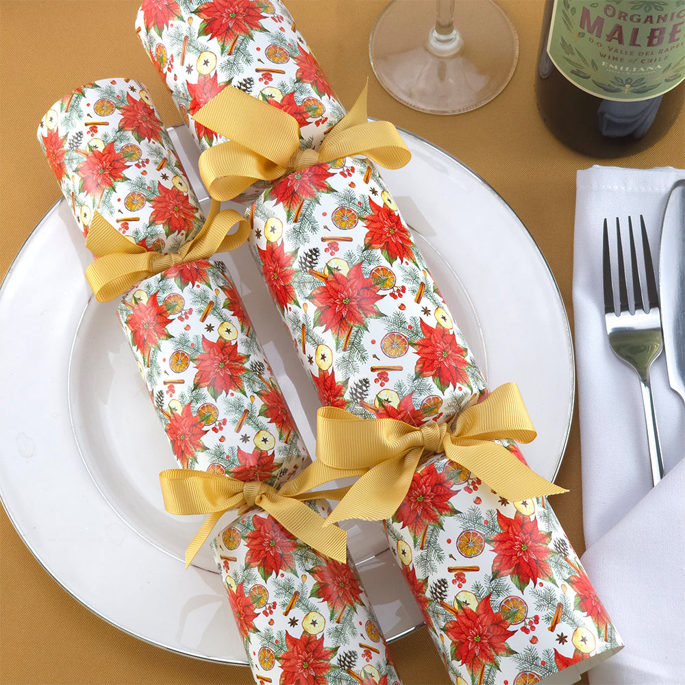 Christmas Poinsettia &amp; Spice | Cracker Making Craft Kit | Make and Fill Your Own