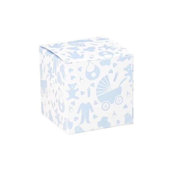 Blue Baby Shower | Little Gift Box | 5cm Cube | Single or 6 Boxes