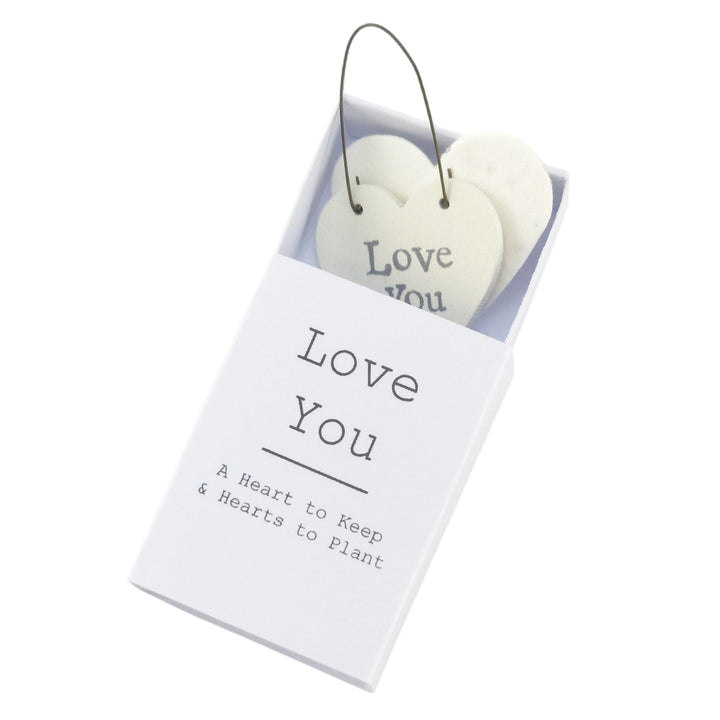 Love You | Hearts to Keep and to Plant | Cracker Filler | Mini Gift