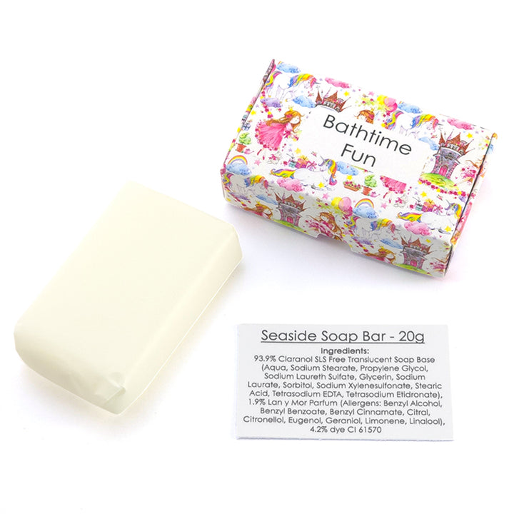 Bathtime Fun | Seaside | 20g Travel Soap Bar | Mini Gift | Cracker Filler