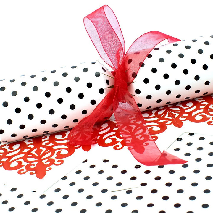 Monochrome Dots Christmas | Cracker Making Craft Kit | Make &amp; Fill Your Own