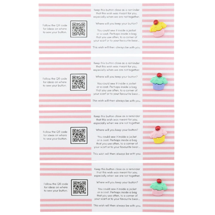 You Are The Cherry On Top of My Cake | Button Wishes Sew On Token | Mini Gift