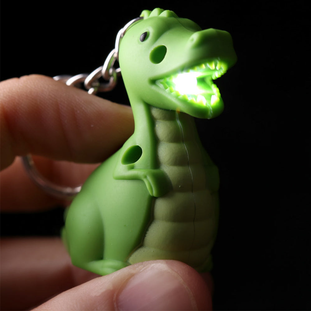 Roaring Dinosaur Keyring | LED Torch and Roaring Sound | Mini Gift | Cracker Filler