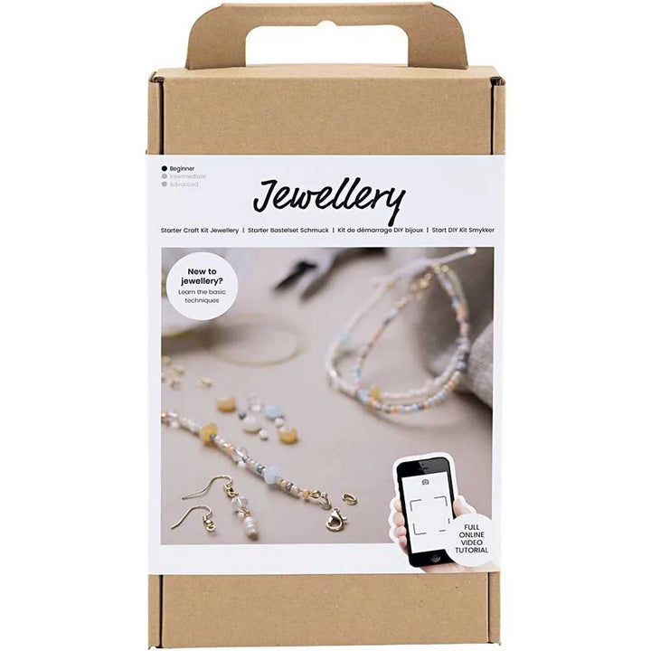 Classic Beads | Starter Craft Kit for Jewellery Making | Complete Kit with Tools