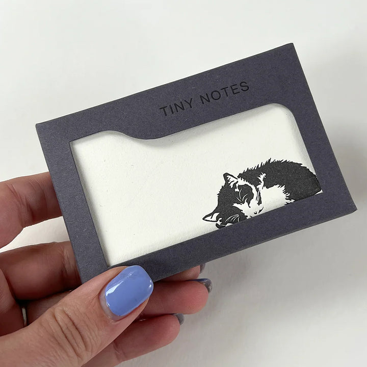Sleepy Cat | Set of 10 Tiny Notecards &amp; Envelopes | Little Gift