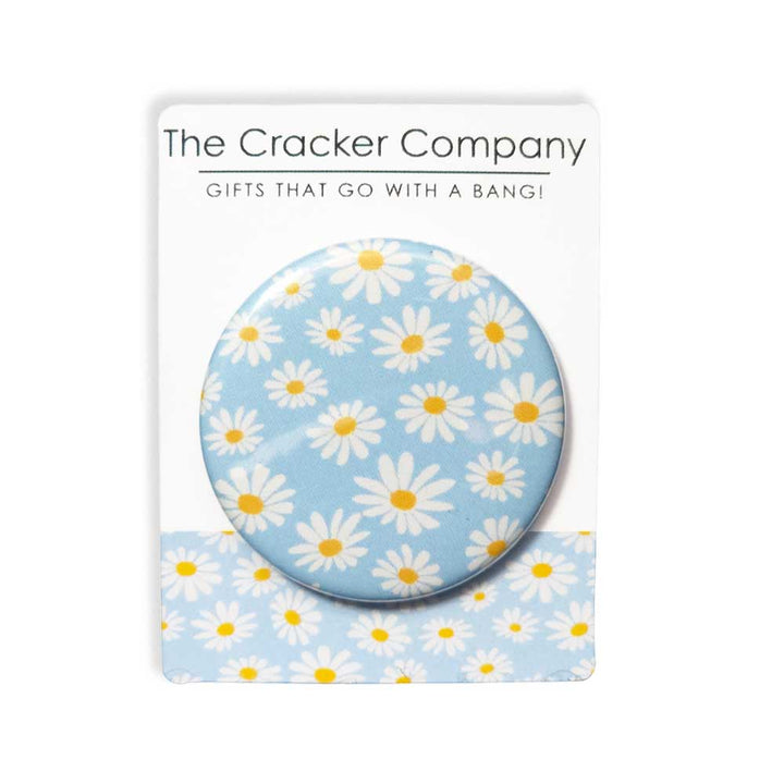 Blue Daisy | 38mm Button Pin Badge | Little Gift | Cracker Filler