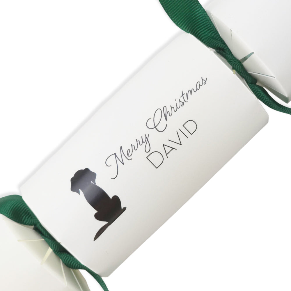 Personalised Dog Silhouette Crackers Craft Kit | Add Your Own Names | Minimum 4