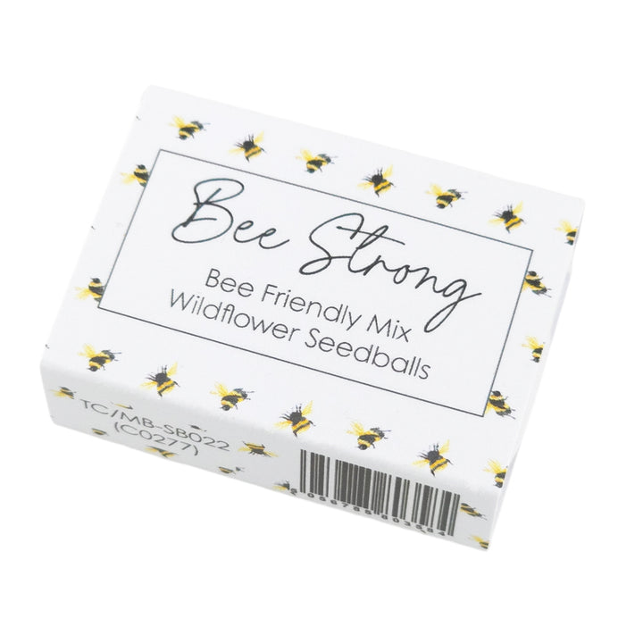 Bee Strong | 6 Seedball Matchbox | Bee Mix | Cracker Filler | Little Gift