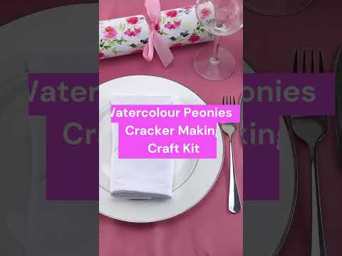 Watercolour Peonies | Cracker Making Craft Kit | Make &amp; Fill Your Own