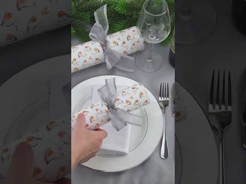 Watercolour Robin | Christmas Cracker Making Craft Kit | Make &amp; Fill Your Own