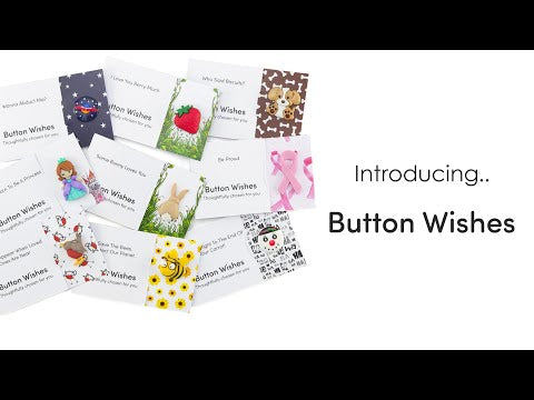 Show Me Your Pom-Pom! | Button Wishes Sew On Token | Mini Gift | Cracker Filler