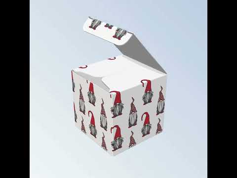 Watercolour Berries | Little Gift Box | 5cm Cube | Single or 6 Boxes