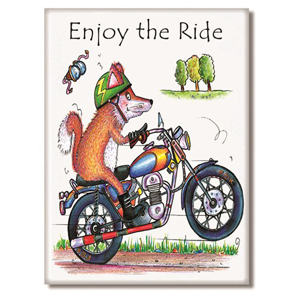 Enjoy the Ride | Funny Motorbike Rider Magnet | Little Gift | Cracker Filler