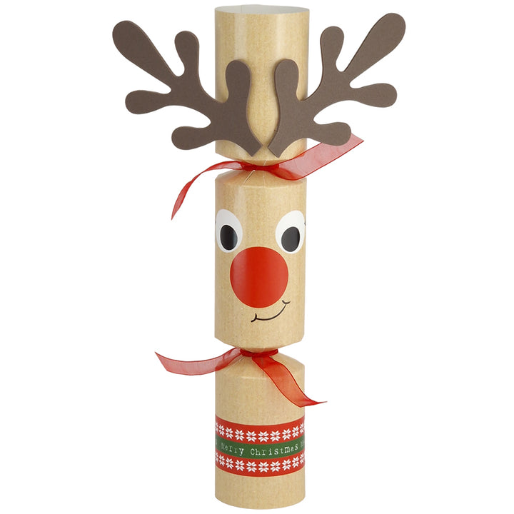 Build Your Own | 6 Standy Uppy Rudolph Christmas Crackers | Craft Kit