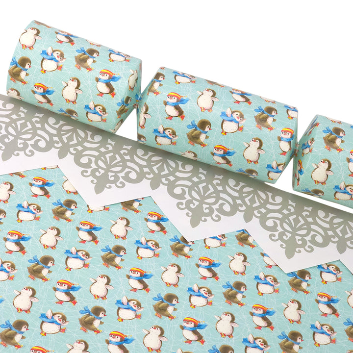 Christmas Skating Penguins | Cracker Making Craft Kit | Make &amp; Fill Your Own