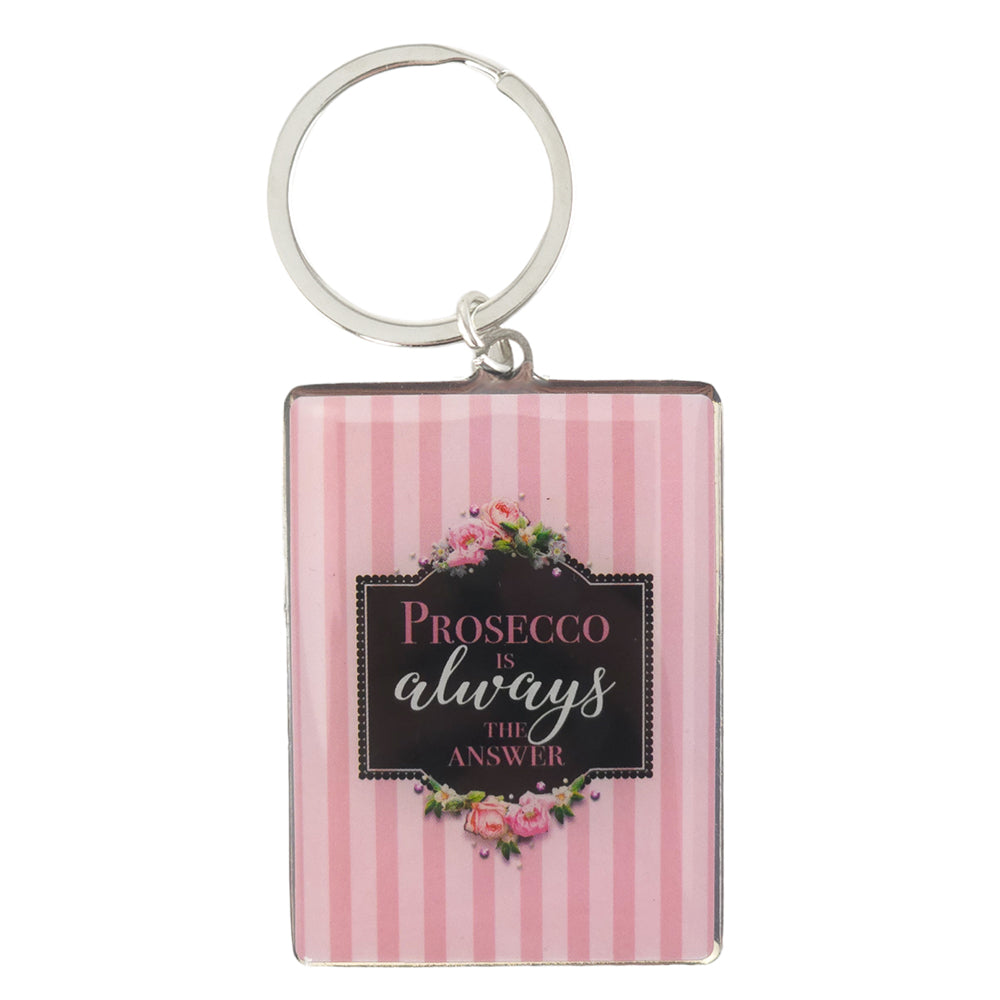 Bubbles are Always The Answer | Metal Keyring | Mini Gift | Cracker Filler