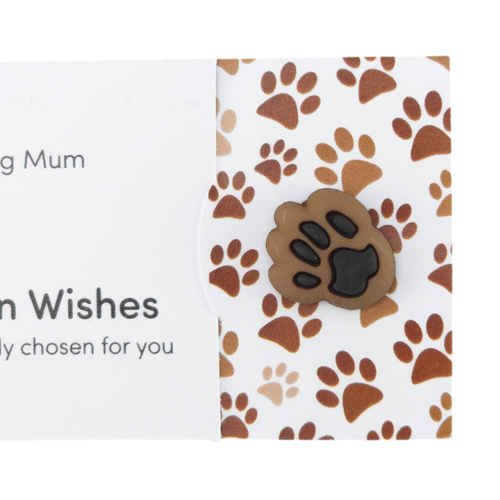 Dog Mum | Button Wishes Sew On Token | Mini Gift | Cracker Filler