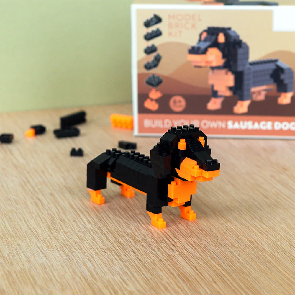 Build Your Own Sausage Dog | Model Brick Set | Little Gift for Kids