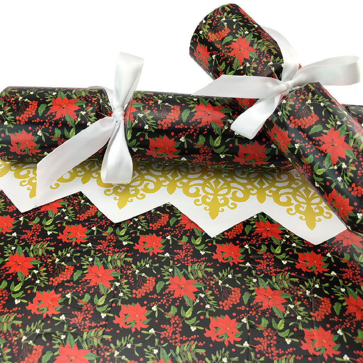 Red Christmas Poinsettia | Cracker Making Craft Kit | Make &amp; Fill Your Own