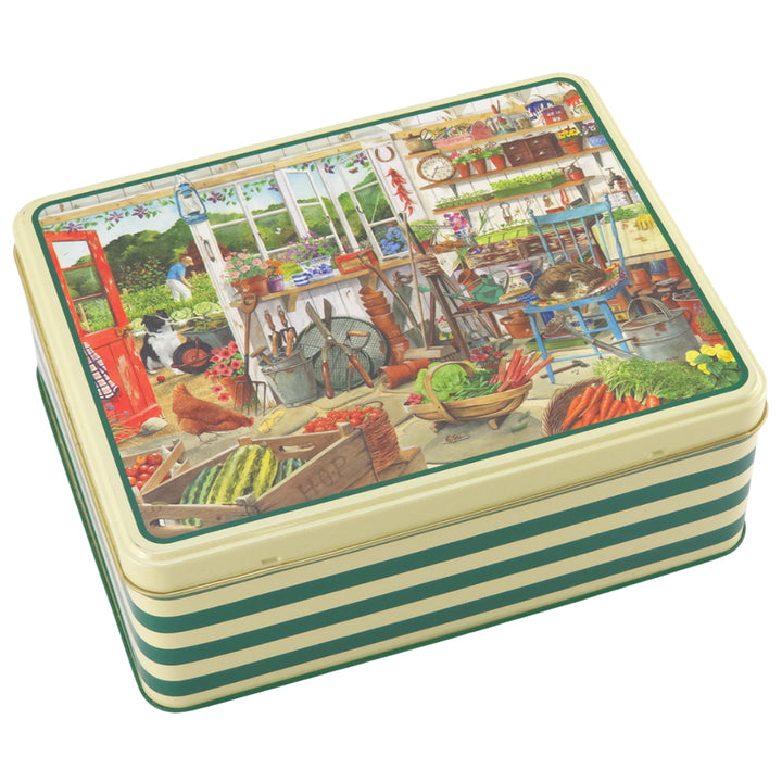 The Garden Shed  | Deep Rectangular Tin | 19.5cm | Gift Idea