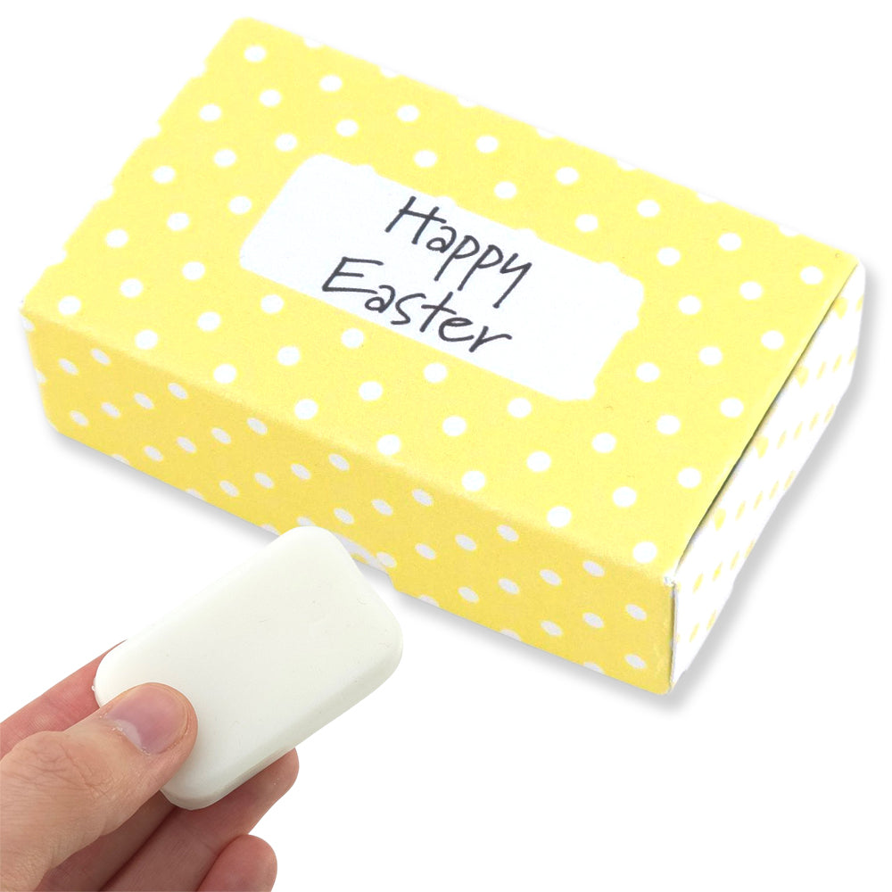 Happy Easter Springtime Polka Dots | Bergamot | 20g Travel Soap Bar | Cracker Filler | Little Gift