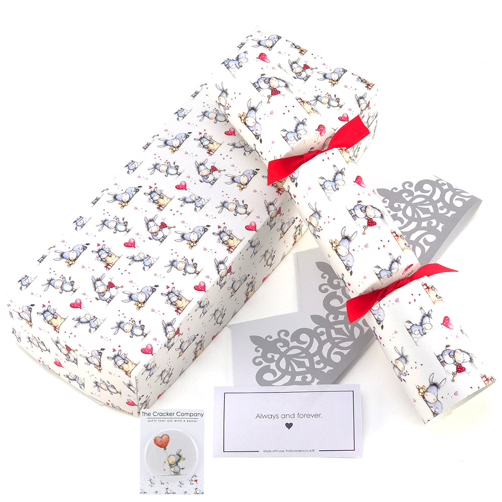 Cute Donkey Love | Single Filled Valentine's Day Cracker | Choice of Gifts