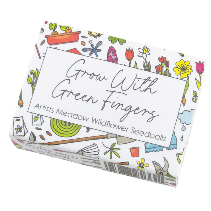 Grow with Green Fingers | Artist Mix 6 | Seedball Box | Cracker Filler Gift