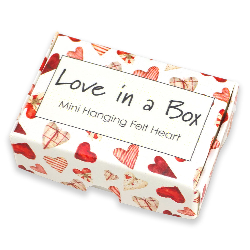 Love in a Box | Little White Hanging Heart | Cracker Filler | Little Gift