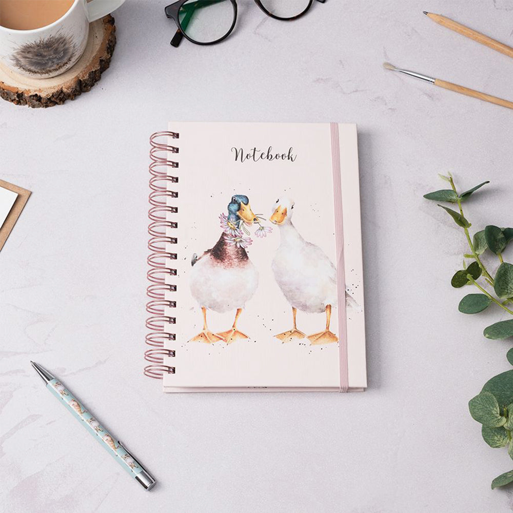 Daisy Duck Love | A5 Spiral Notebook | Wrendale Designs