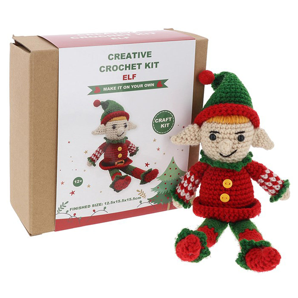 Christmas Elf | Complete Crochet Craft Kit for Adults