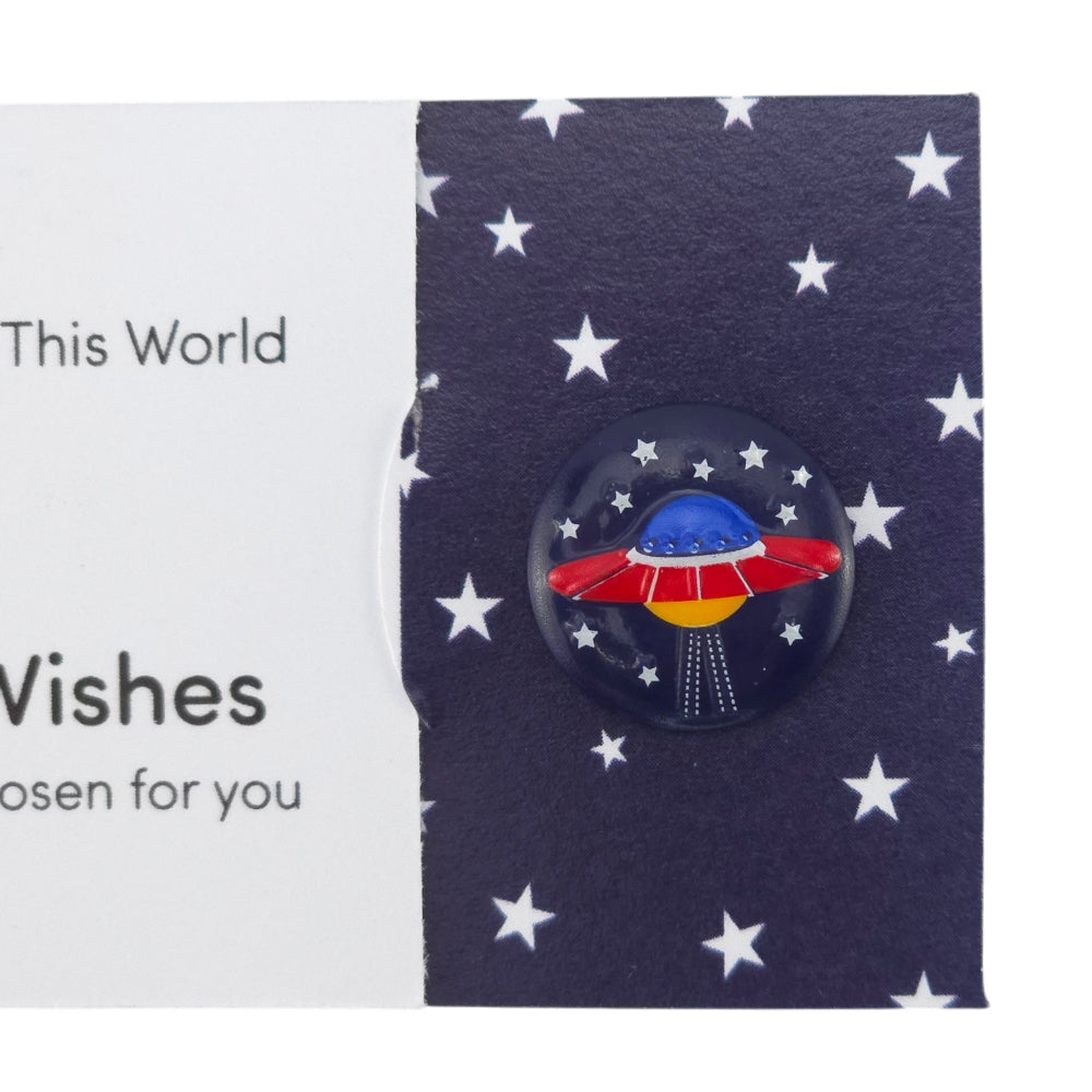 You're Out Of This World | Button Wishes Sew On Token | Cracker Filler