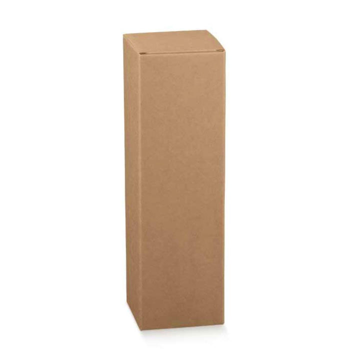 Kraft Cardboard Wine Bottle Gift Box for 1 Bottle