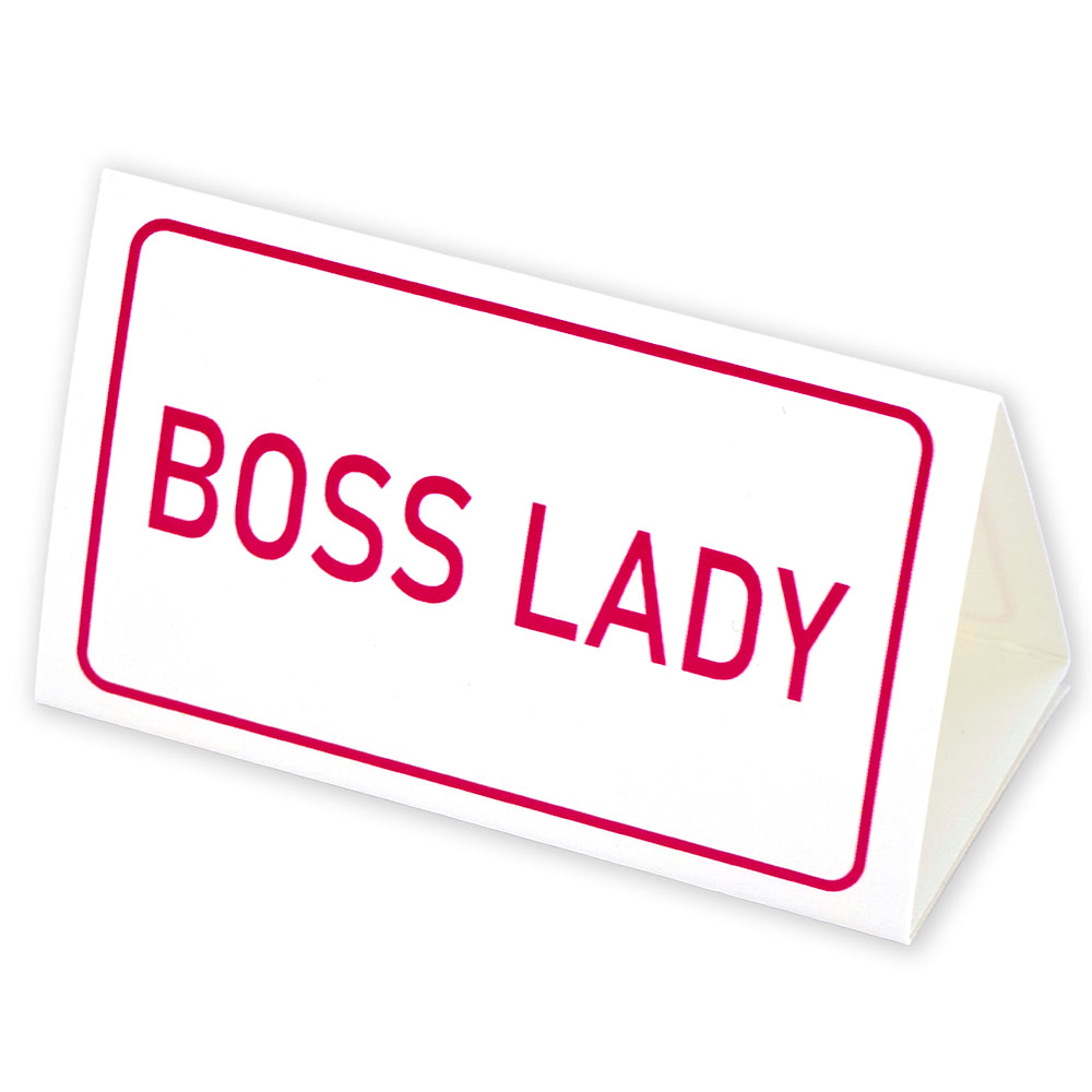 Boss Lady | Mini Desk Sign | Office Banter | Cracker Filler