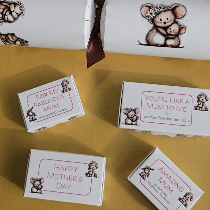 For My Fabulous Mum | Mini Honeycomb Hearts Trio | Little Gift | Cracker Filler