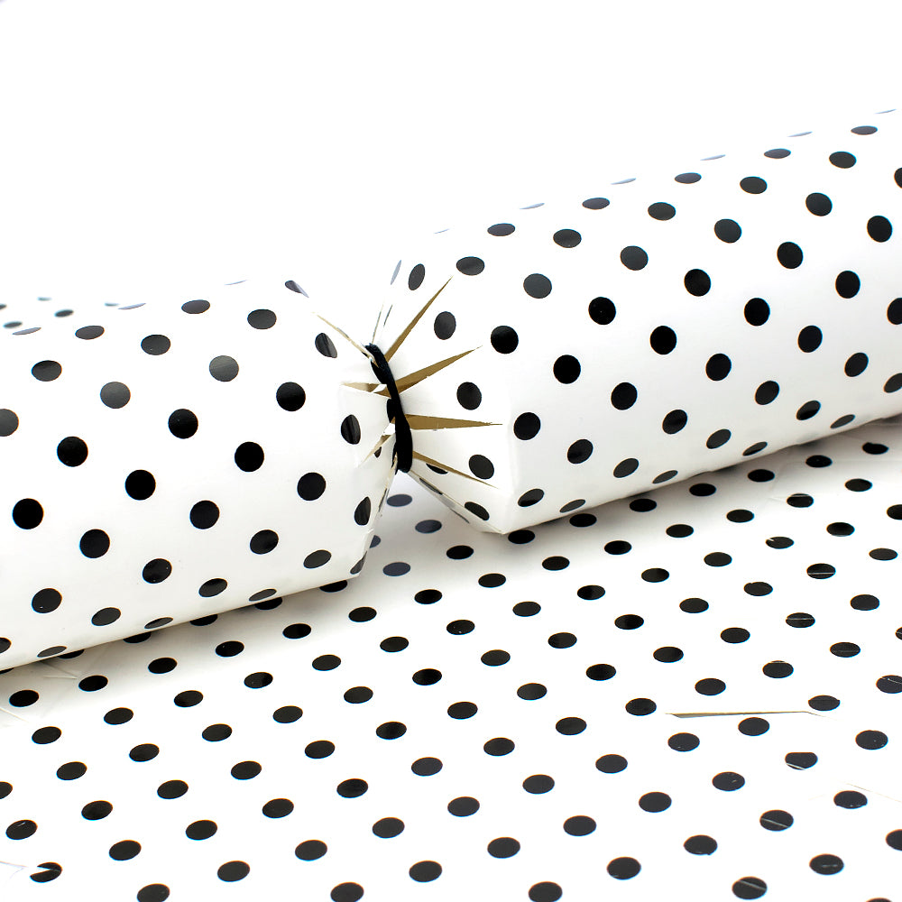 Monochrome Dots Christmas | Cracker Making Craft Kit | Make &amp; Fill Your Own