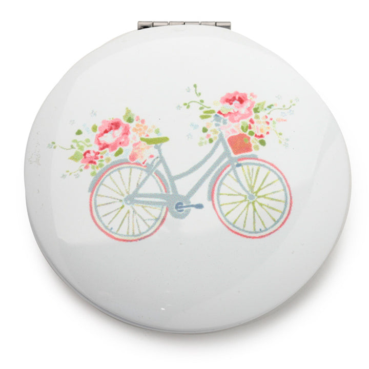 Pink Floral Handbag Compact Mirror | Julie Dodsworth | Gift Idea