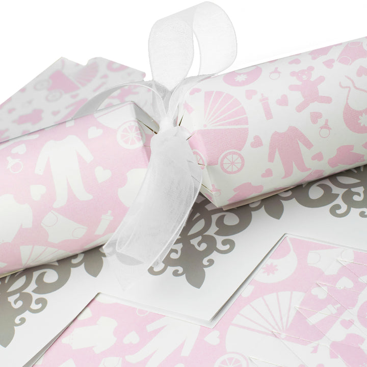 Pink Baby Shower | Cracker Making Craft Kit | Make &amp; Fill Your Own